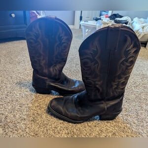 Justin Brown Western Cowboy Boots